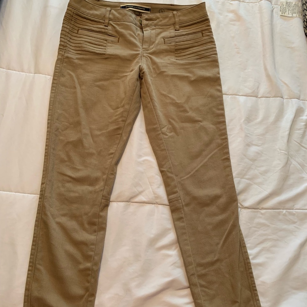 Anthropologie khaki riding pants